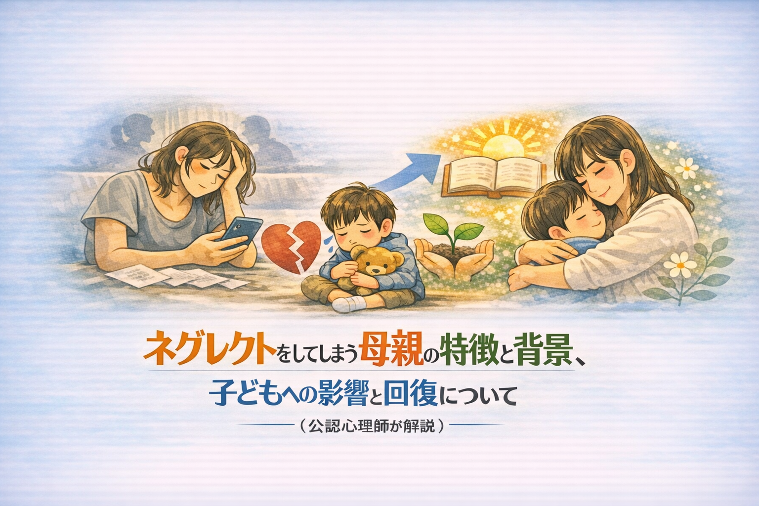 ネグレクトをしてしまう母親の特徴と背景、子どもへの影響と回復について（公認心理師が解説）