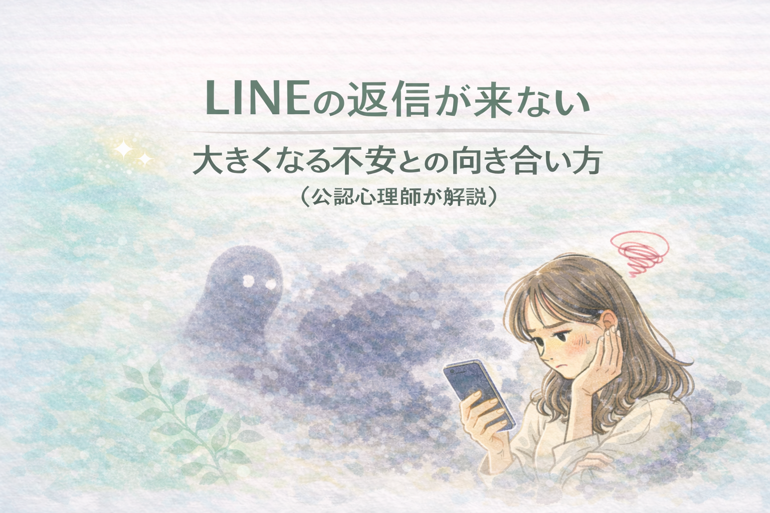 LINE返信が来ない不安｜待てない心理と対処法について（公認心理師）